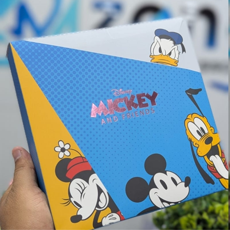 Disney Mickey Mouse Bluetooth Headphones – Foldable Wireless Over-Ear Headset with Mic & Deep Bass