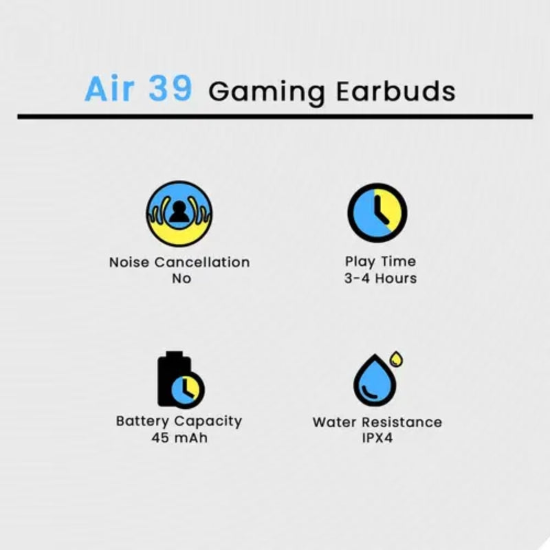 Air 39 Wireless Earbuds – Transparent Design with LED Digital Display & High-Fidelity Sound