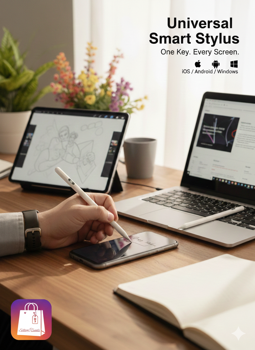 Universal Active Stylus Pen – High-Precision Digital Pencil for iPad, Android & Windows