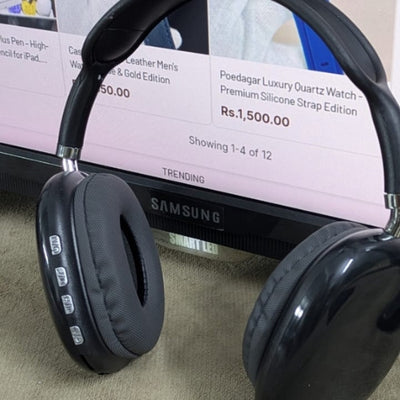 P9 Wireless Bluetooth Headphones (Premium Edition) – 1:1 Design with ANC, HD Mic, 10-Hour Battery & Multi-Device Compatibility