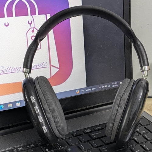 P9 Wireless Bluetooth Headphones (Premium Edition) – 1:1 Design with ANC, HD Mic, 10-Hour Battery & Multi-Device Compatibility