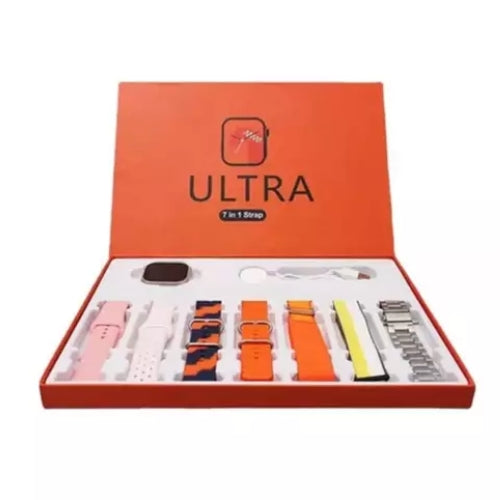 Series 10 Ultra Smart Watch (49mm) 7-in-1 Premium Combo – HD Infinity Display, Bluetooth Calling, Health Tracking & 7 Interchangeable Straps