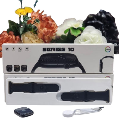 Series 10 Ultra Smart Watch (Master Copy) with Apple Logo – 45mm AMOLED Display, Bluetooth Calling & 2 Premium Straps Included