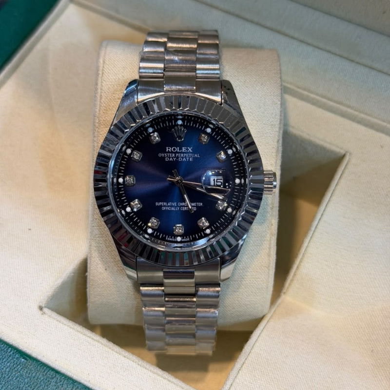 Classic Rlx Date Heritage Edition – 36mm/41mm, Sunburst Dial, Fluted Bezel, Jubilee Bracelet