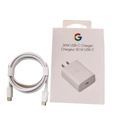 Official Google 30W USB-C Power Adapter & 1m USB-C Cable Set – Super Fast PD 3.0 Charging for Google Pixel 9, 8, 7, 6, Fold & Pixel Tablet