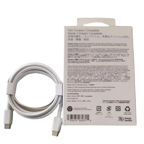 Official Google 30W USB-C Power Adapter & 1m USB-C Cable Set – Super Fast PD 3.0 Charging for Google Pixel 9, 8, 7, 6, Fold & Pixel Tablet
