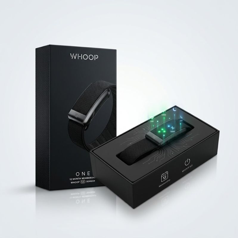 Whoop Band – Screenless Athletic Health Tracker, 24/7 Heart Rate & Sleep Monitor with Ultra-Comfort Fabric Band
