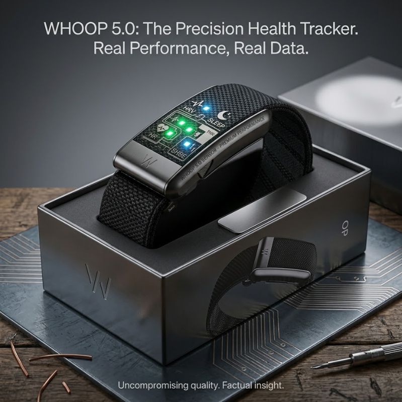 Whoop Band – Screenless Athletic Health Tracker, 24/7 Heart Rate & Sleep Monitor with Ultra-Comfort Fabric Band