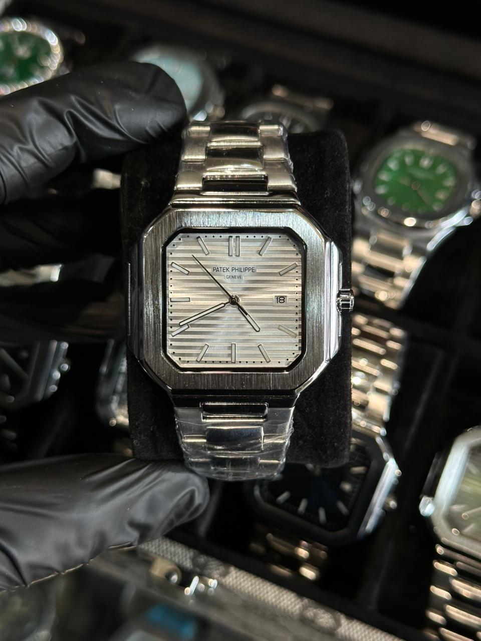 luxury watch gradient embossed dial

