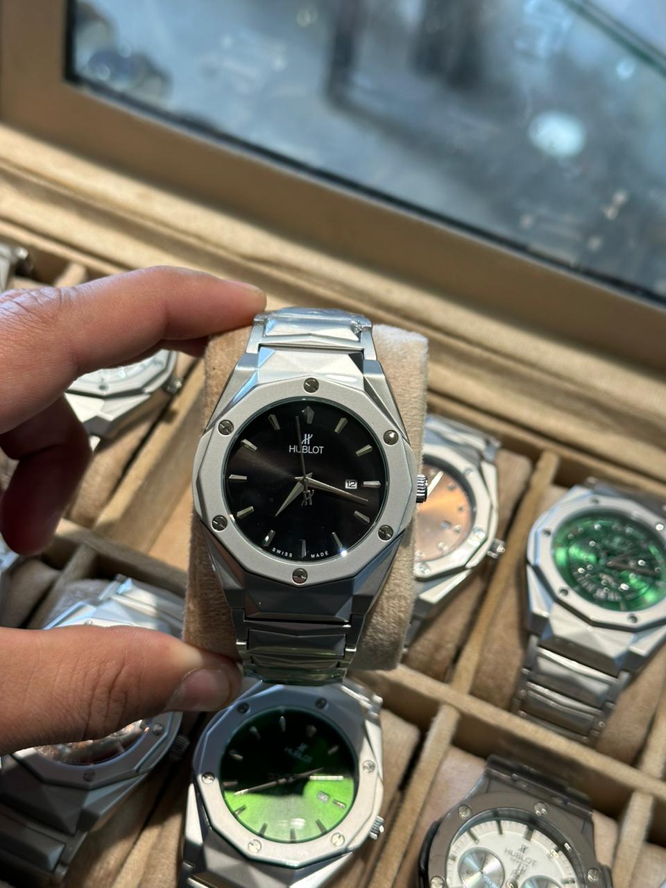 Hublot 44mm luxury watch sapphire glass
