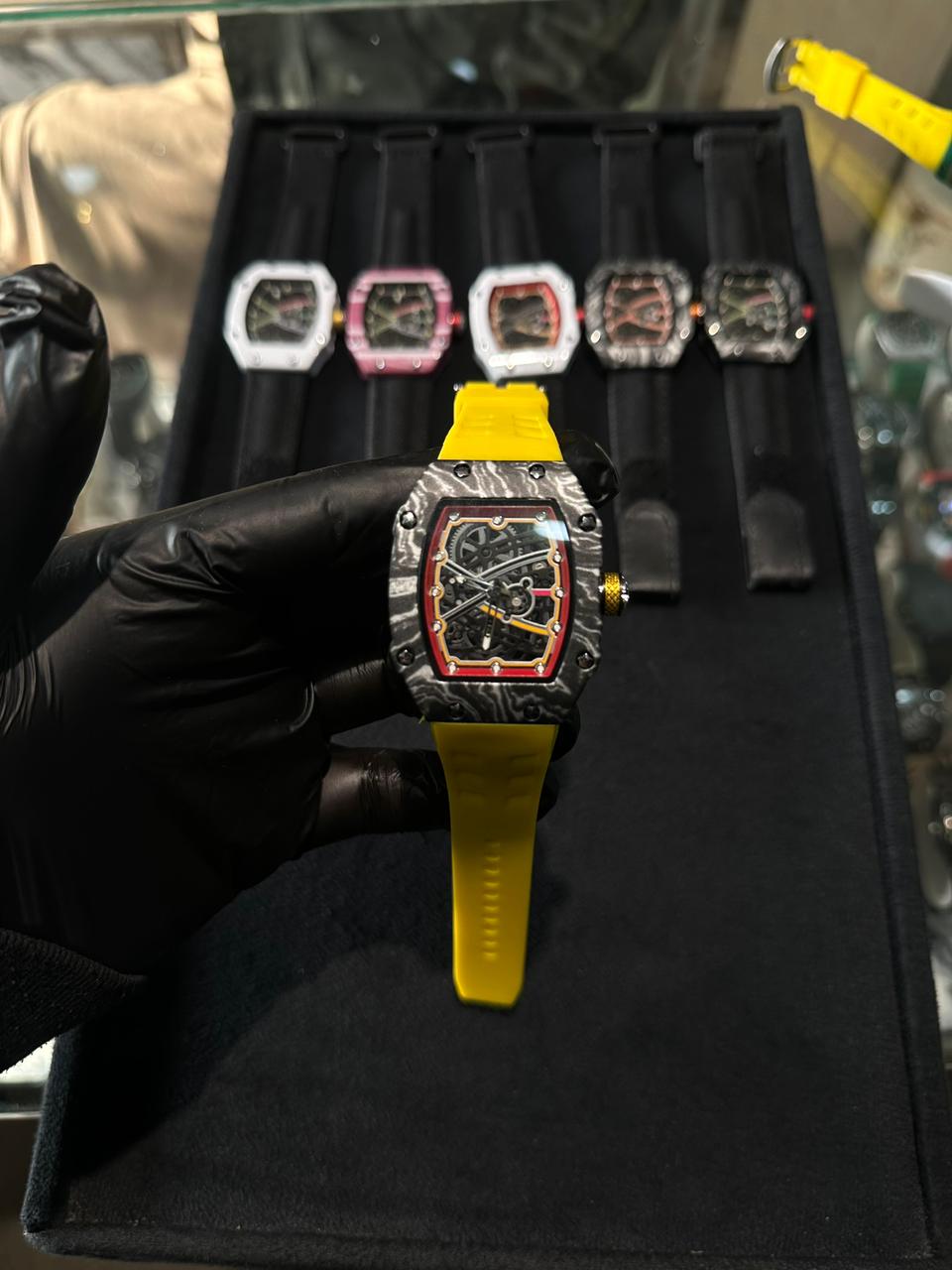 Apex Vanguard RM-35 Heritage Edition – 1:1 Master Quality, Skeletonized , Carbon-TPT Finish & Ventilated Sport Strap