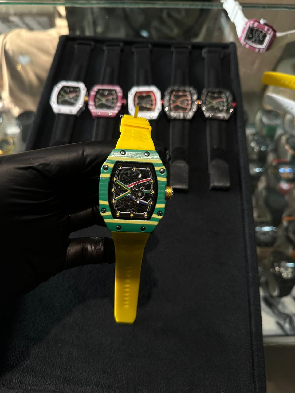 Apex Vanguard RM-35 Heritage Edition – 1:1 Master Quality, Skeletonized , Carbon-TPT Finish & Ventilated Sport Strap