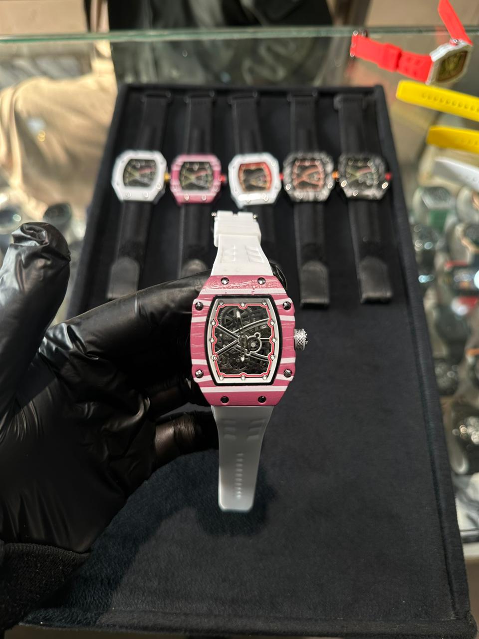 Apex Vanguard RM-35 Heritage Edition – 1:1 Master Quality, Skeletonized , Carbon-TPT Finish & Ventilated Sport Strap