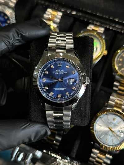 Classic Rolex Date Heritage Edition – 36mm/41mm Master Quality 1:1, Sunburst Dial, Fluted Bezel, Jubilee Bracelet