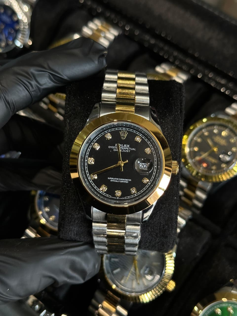 Classic Rolex Date Two-Tone Heritage Edition – 1:1 Master Quality, Steel Jubilee Chain