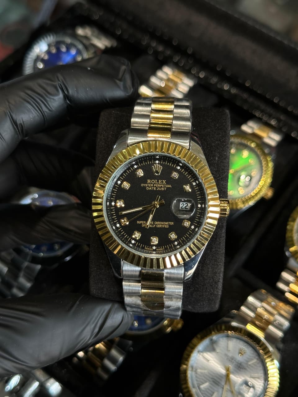 Classic Rolex Date Two-Tone Heritage Edition – 1:1 Master Quality, Steel Jubilee Chain