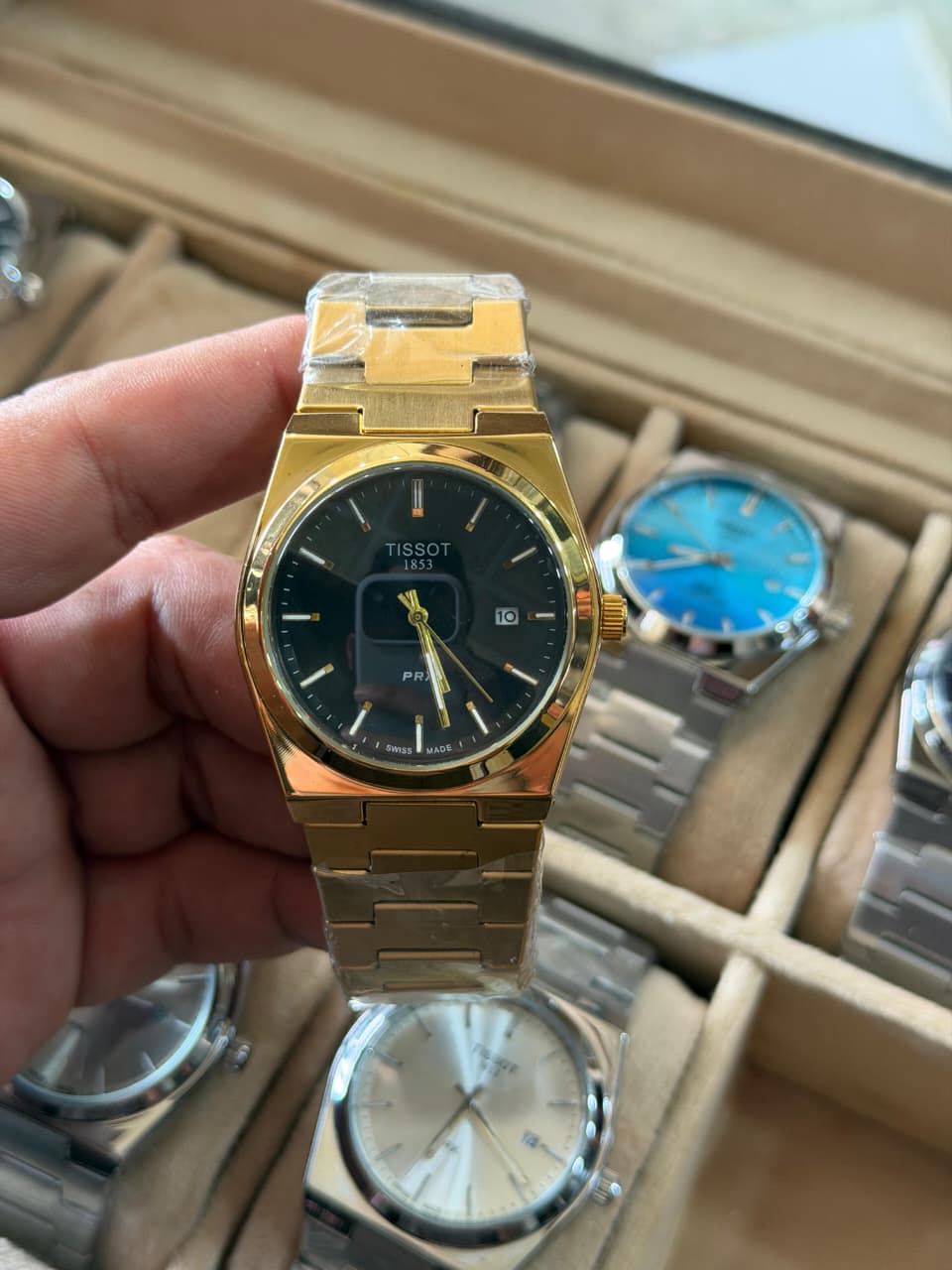Tissot  PRX Heritage Edition – 40mm Master Quality 1:1, Waffle Dial, Sapphire Crystal & 316L Stainless Steel Bracelet