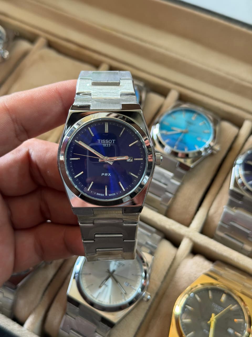 Tissot  PRX Heritage Edition – 40mm Master Quality 1:1, Waffle Dial, Sapphire Crystal & 316L Stainless Steel Bracelet