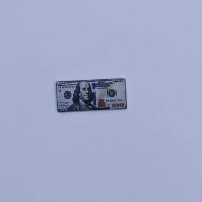 Pakistani Passport, Snapchat Logo, $100 Dollar Bill & Uno Reverse Metal Sticker Pack - Set of 4 3D Metallic Phone Stickers