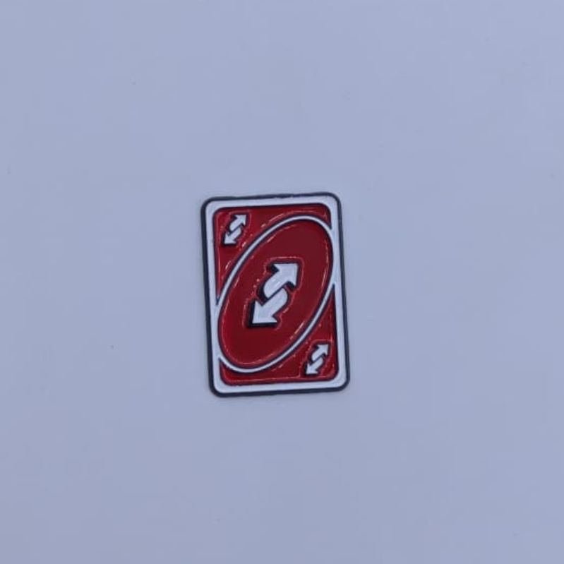 Pink G-Wagon, Red Uno Reverse Card & Attitude Metal Sticker Pack - Set of 4 3D Metallic Phone Stickers