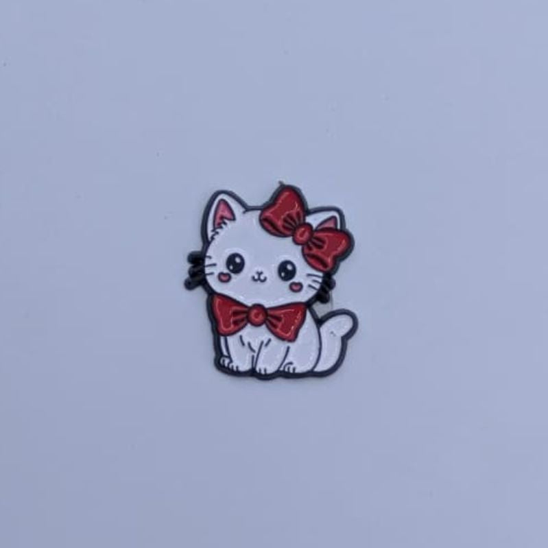 Cute Hello Kitty, Panda, Teddy Bear & Kitty Cat Metal Sticker Pack - Set of 4 3D Metallic Phone Stickers