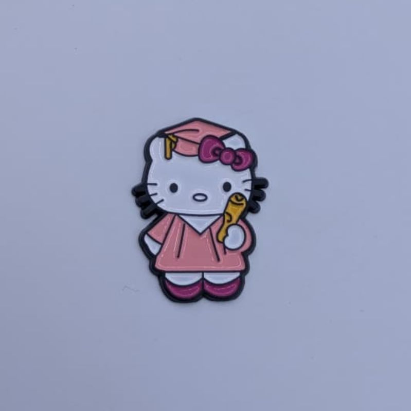 Cute Hello Kitty, Panda, Teddy Bear & Kitty Cat Metal Sticker Pack - Set of 4 3D Metallic Phone Stickers
