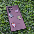 Luxury Fashion, Chanel Perfume & Sephora Metal Sticker Pack - Set of 4 3D Metallic Phone Stickers