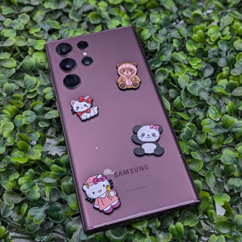 Cute Hello Kitty, Panda, Teddy Bear & Kitty Cat Metal Sticker Pack - Set of 4 3D Metallic Phone Stickers