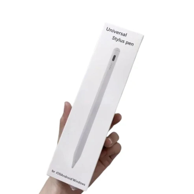 Universal stylus pen with USB-C charging cable and soft cleaning cloth